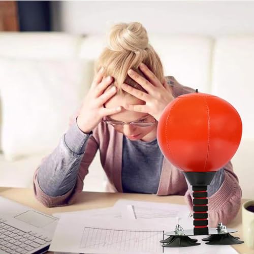 Proberos Desktop Punching Bag, MMA Boxing Reflex Ball, Stress Buster with 154lbs Suction Cup for Office Table and Counters, Punching Ball, Desk Boxing Punch Ball, Funny Toys for Boy Proberos Desktop Punching Bag, MMA Boxing Reflex Ball, Stress Buster with 154lbs Suction Cup for Office Table and Counters, Punching Ball, Desk Boxing Punch Ball, Funny Toys for Boy